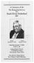 Thumbnail image of item number 1 in: '[Funeral Program for Frank Glover Sutherland, January 7, 2006]'.