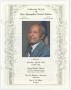 Pamphlet: [Funeral Program for Rev. Alexander Carver Sutton, April 6, 2002]