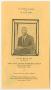 Pamphlet: [Funeral Program for Gus A. Taylor, March 8, 1982]