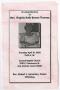 Pamphlet: [Funeral Program for Virigina Ruth Brown Thomas, April 18, 2002]