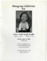 Pamphlet: [Funeral Program for Viola Smith Walker, May 16, 2005]