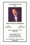 Thumbnail image of item number 1 in: '[Funeral Program for Wayne P. Washington, September 1, 2007]'.