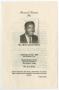 Pamphlet: [Funeral Program for Willie James White, April 21, 1982]