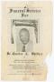 Thumbnail image of item number 1 in: '[Funeral Program for Dr. Charles A. Whittier, February 12, 1969]'.