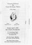 Pamphlet: [Funeral Program for Verile McGarity Wilborn, April 9, 2002]