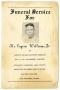 Thumbnail image of item number 1 in: '[Funeral Program for Eugene Williams, Jr., May 10, 1967]'.