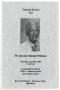 Pamphlet: [Funeral Program for Quintus Raleigh Williams, April 28, 1994]