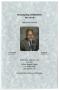 Primary view of [Funeral Program for Gilbert Earl Winters, April 14, 2010]