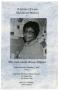 Pamphlet: [Funeral Program for Inez Lucilla Brown Wolford, December 5, 1997]