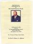 Pamphlet: [Funeral Program for Prenza Lee Woods, June 25, 2002]