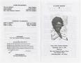 Thumbnail image of item number 3 in: '[Funeral Program for Odelia Zacharie Woodson, April 5, 1989]'.
