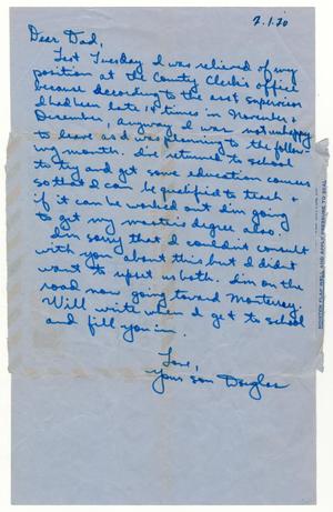 Primary view of object titled '[Letter from Douglas M. Herrera to John J. Herrera - 1971-01-09]'.