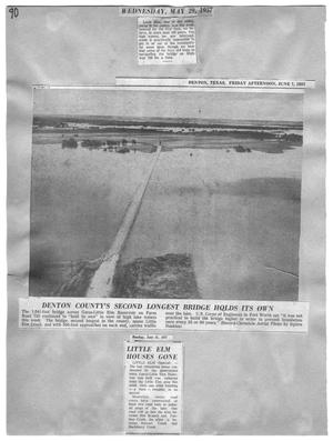 Primary view of object titled 'Denton County's Second Bridge Holds Its Own'.