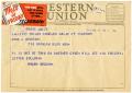 Letter: [Telegram from Ralph Guzman to John J. Herrera - 1955-04-29]