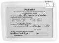Text: [Cemetery permit for W. S. (Bill) Fry]