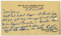 Primary view of [Postcard from Robert B. Cruz to John J. Herrera - 1950-10-23]