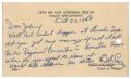 Primary view of [Postcard from Robert B. Cruz to John J. Herrera - 1950-10-23]