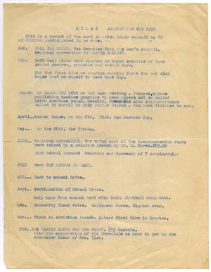 Primary view of object titled '[Achievements of Houston LULAC Council Number Sixty -1950]'.
