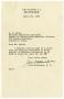 Primary view of [Letter from José Maldonado to A. D. Azios - 1953-04-30]