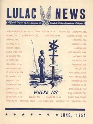 LULAC News, Volume 21, Number 12, June 1954
