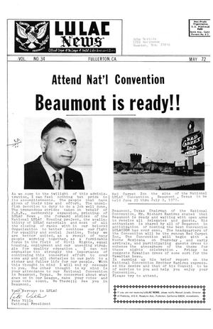 LULAC News, Volume 34, Number 11, May 1972