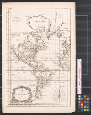 Primary view of Carte de l'Amerique et des mers voisines.