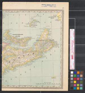 Primary view of object titled '[Map of Prince Edward Island, Cape Breton Island, and the eastern portion of Nova Scotia]'.