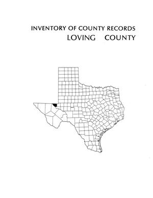 Primary view of object titled 'Inventory of county records, Loving County Courthouse, Mentone, Texas'.