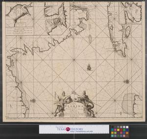 Primary view of object titled 'Pas kaart van de boght van Florida: met de canaal tusschen Florida en Cuba door Vooght geometra t Amsterdam.'.