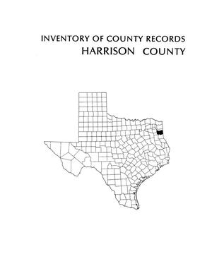 Primary view of object titled 'Inventory of county records, Harrison County courthouse, Marshall, Texas'.