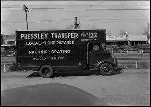 Primary view of object titled '[Pressley Transfer Truck]'.
