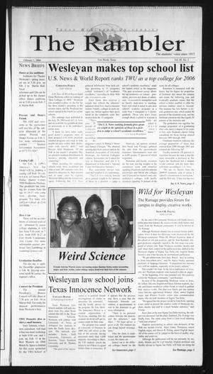 Primary view of The Rambler (Fort Worth, Tex.), Vol. 95, No. 2, Ed. 1 Wednesday, February 1, 2006