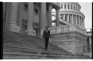 Primary view of object titled '[Charles Wilson on the Steps of the U.S. Capitol ]'.