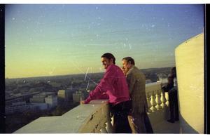 Primary view of object titled '[Charles Wilson on U.S. Capitol Dome 1976]'.