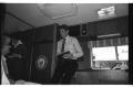 Thumbnail image of item number 1 in: '[Charles Wilson in his Mobile Office 1980]'.