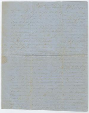 Primary view of object titled '[Letter from John Patterson Osterhout to Junia Roberts Osterhout, January 24, 1864]'.