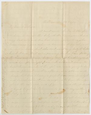 Primary view of object titled '[Letter from Junia Roberts Osterhout to John Patterson Osterhout, December 3, 1871]'.