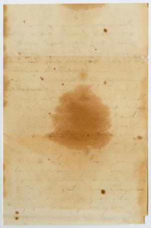 Primary view of object titled '[Letter from Sarah Frear to her Mother, May 30, 1874]'.
