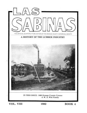 Primary view of object titled 'Las Sabinas, Volume 8, Number 4, October 1982'.