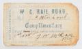 Text: [Railroad Ticket to John Patterson Osterhout]