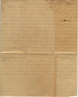 Primary view of object titled 'Letter to Cromwell Anson Jones, 10 January 1872'.
