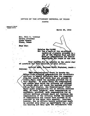 Primary view of object titled 'Texas Attorney General Opinion: O-529'.