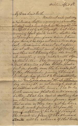 Primary view of Letter to Mary Jones's sons, 3 April [1869]