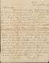 Letter: Letter to Cromwell Anson Jones, [5 December 1880]