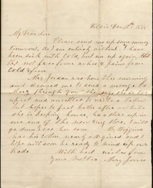 Primary view of object titled 'Letter to Cromwell Anson Jones, 15 December 1878'.