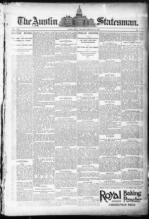 Primary view of object titled 'The Austin Statesman. (Austin, Tex.), Vol. 8, No. 43, Ed. 1 Thursday, February 26, 1891'.