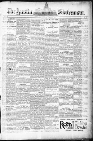 Primary view of object titled 'The Austin Statesman. (Austin, Tex.), Vol. 19, No. 12, Ed. 1 Thursday, March 26, 1891'.