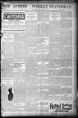 Primary view of object titled 'The Austin Weekly Statesman. (Austin, Tex.), Vol. 8, Ed. 1 Thursday, August 30, 1894'.
