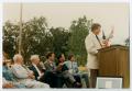 Photograph: [Speaker at the Walter Hall Park Dedication]