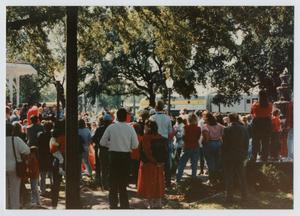 Primary view of object titled '[Red Ribbon Rally in League Park]'.